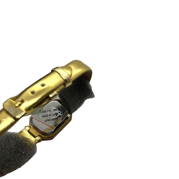 Elizabeth Taylor Watch Ladies Gold Tone Japan Movement Rhinestone Face New Retro - Picture 4 of 16